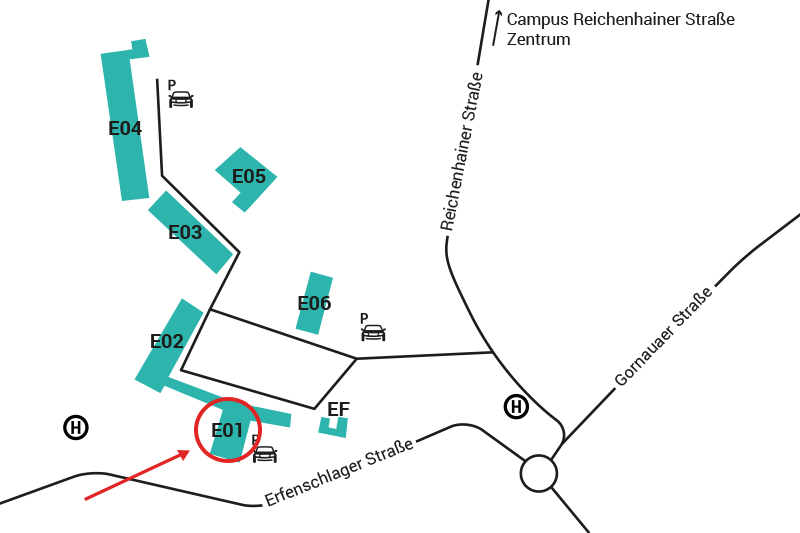 Location map Campus Erfenschlag